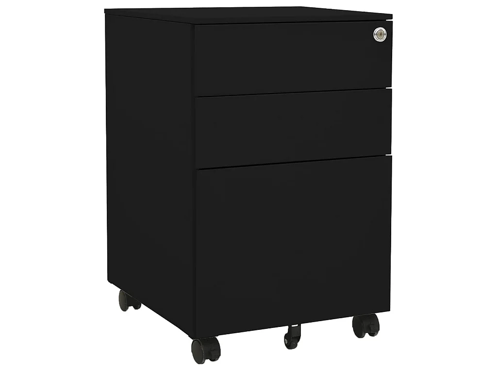 Classeur mobile Noir 39x45x60 Acier