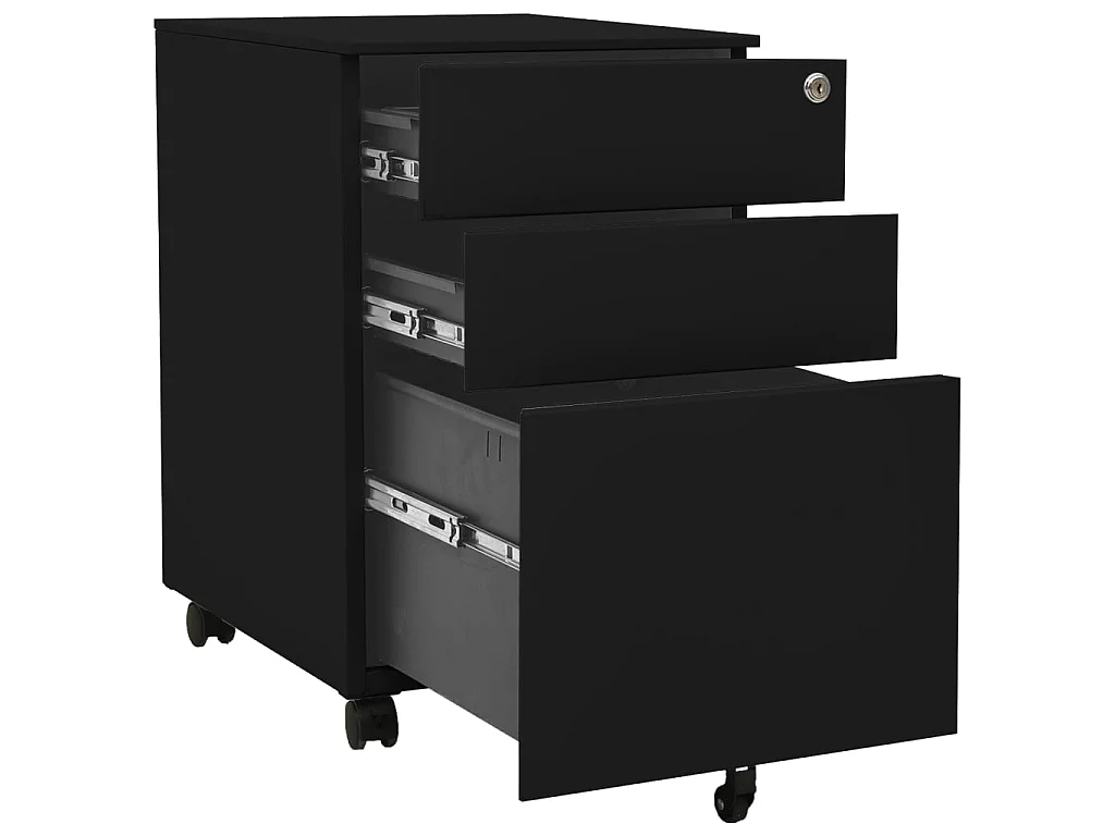 Classeur mobile Noir 39x45x60 Acier