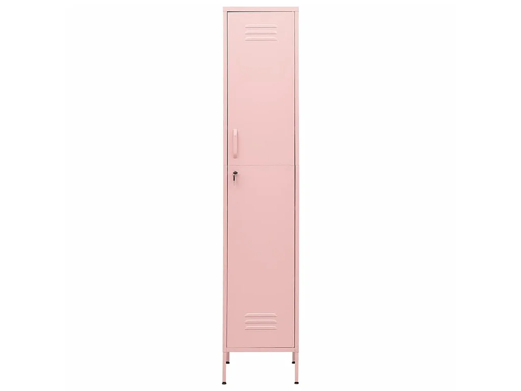 Armoire à casiers Rose 35x46x180 Acier