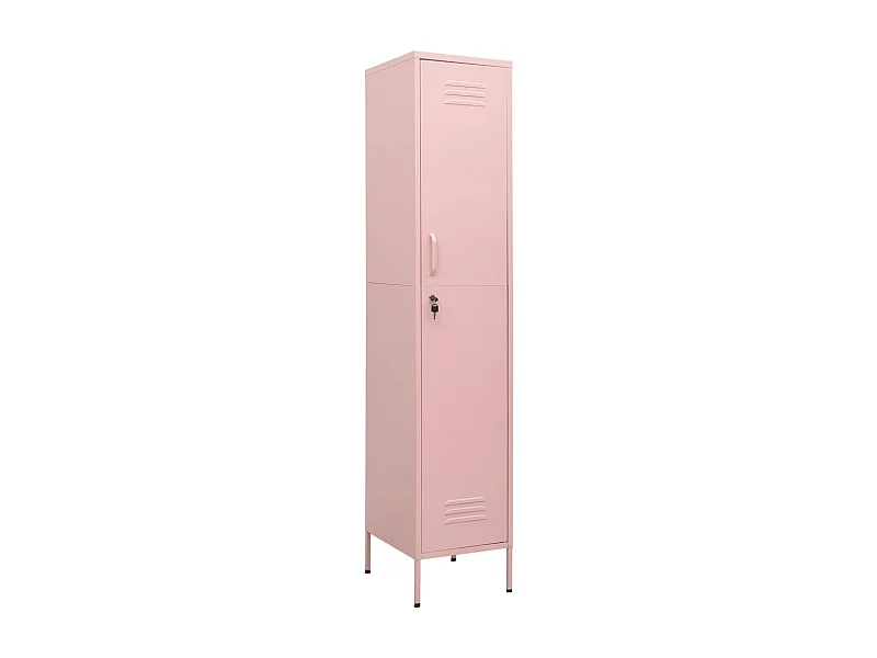 Armoire à casiers Rose 35x46x180 Acier