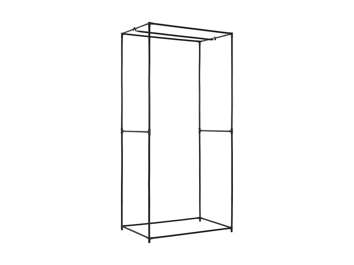 2 pcs Garde-robes Gris 75x50x160