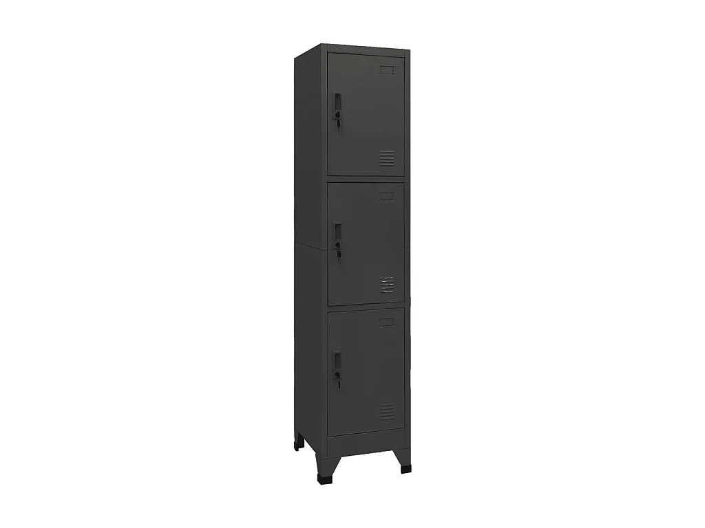 Armoire à casiers Anthracite 38x45x180 Acier