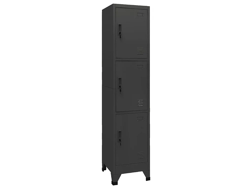 Armoire à casiers Anthracite 38x45x180 Acier