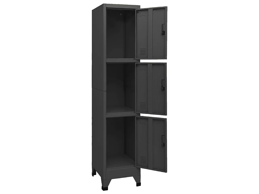 Armoire à casiers Anthracite 38x45x180 Acier
