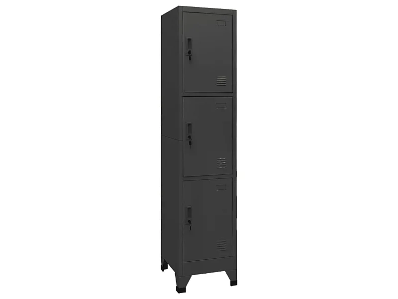 Armoire à casiers Anthracite 38x45x180 Acier