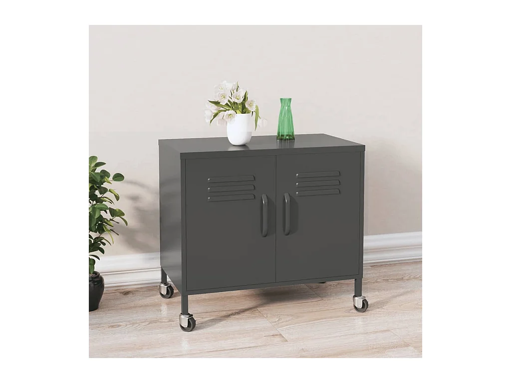Armoire de rangement Anthracite 60x35x49 Acier