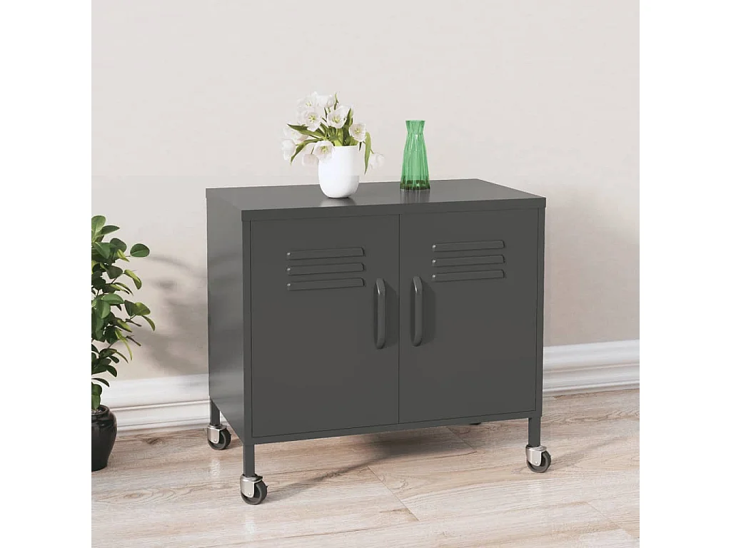 Armoire de rangement Anthracite 60x35x49 Acier