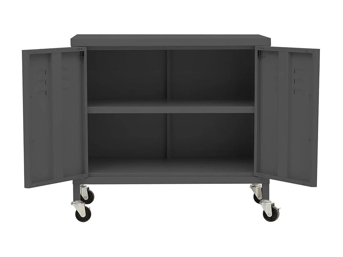 Armoire de rangement Anthracite 60x35x49 Acier