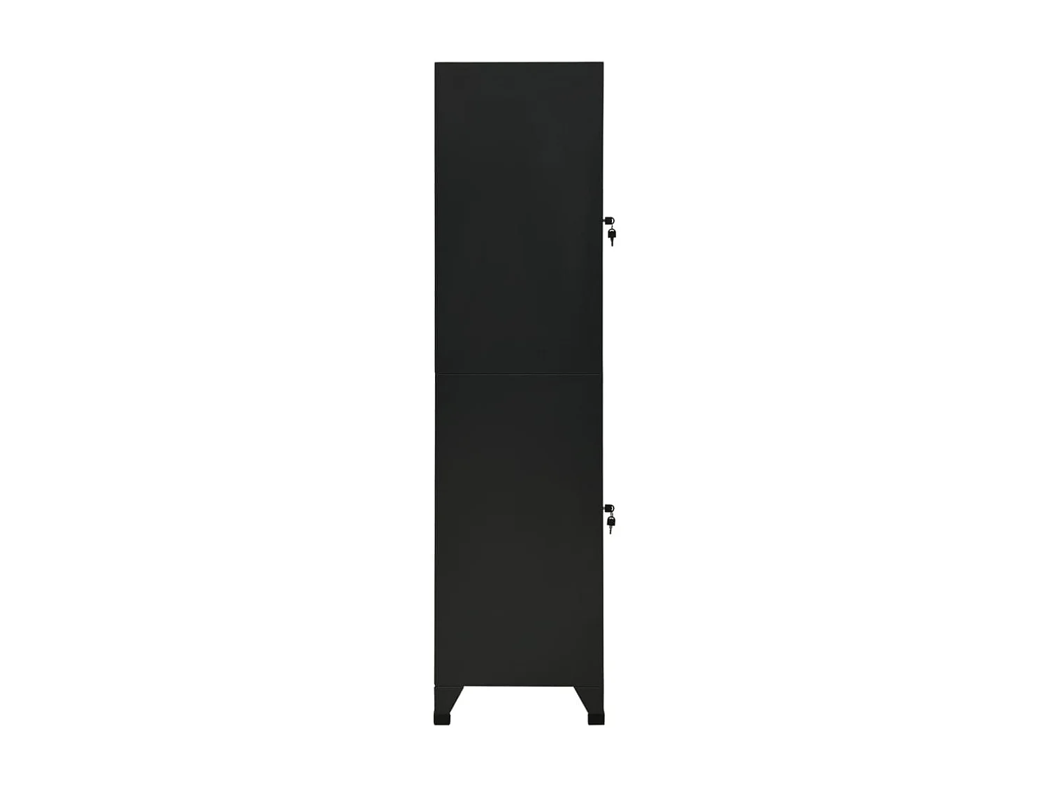 Armoire à casiers Noir 38x45x180 Acier 2