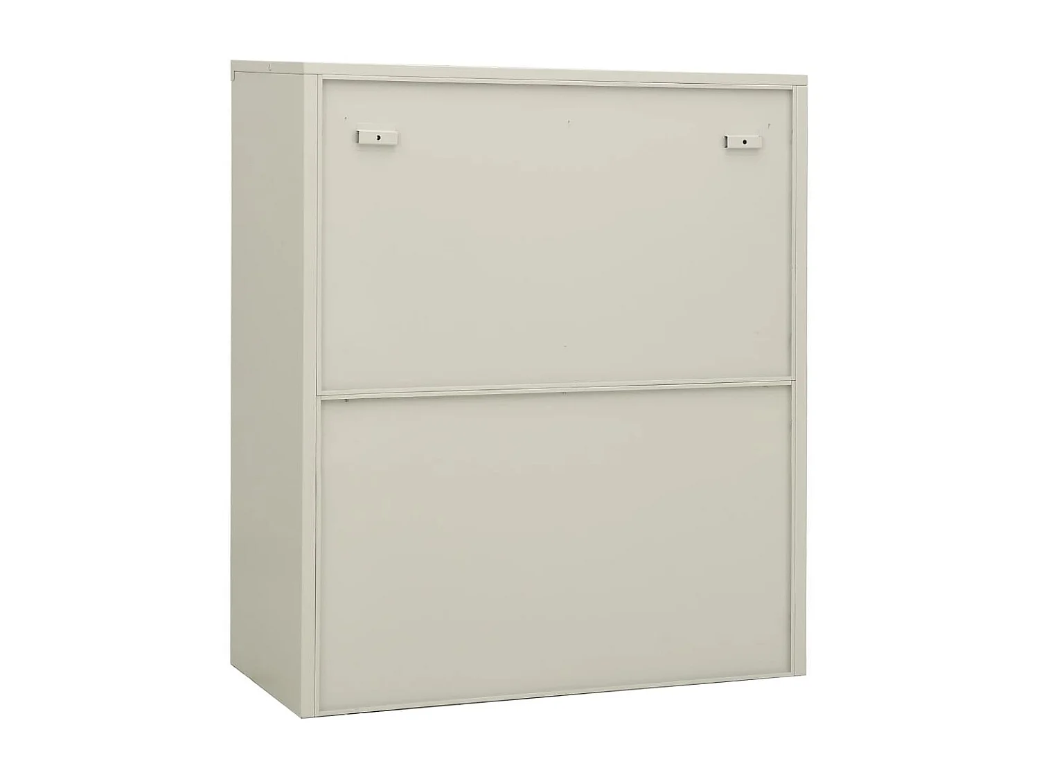 Armoire de bureau Gris clair 90x40x105 Acier