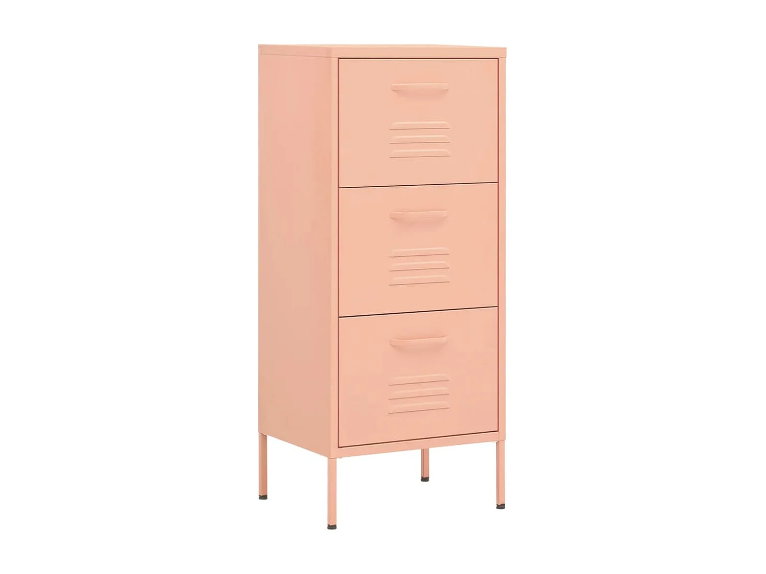 Armoire de rangement Rose 42,5x35x101,5 Acier 2