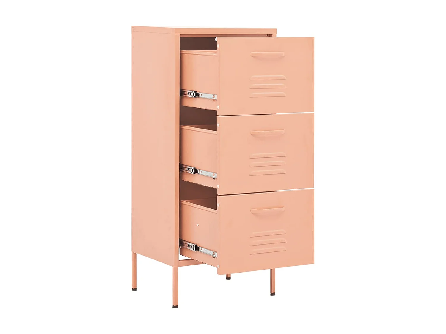 Armoire de rangement Rose 42,5x35x101,5 Acier 2