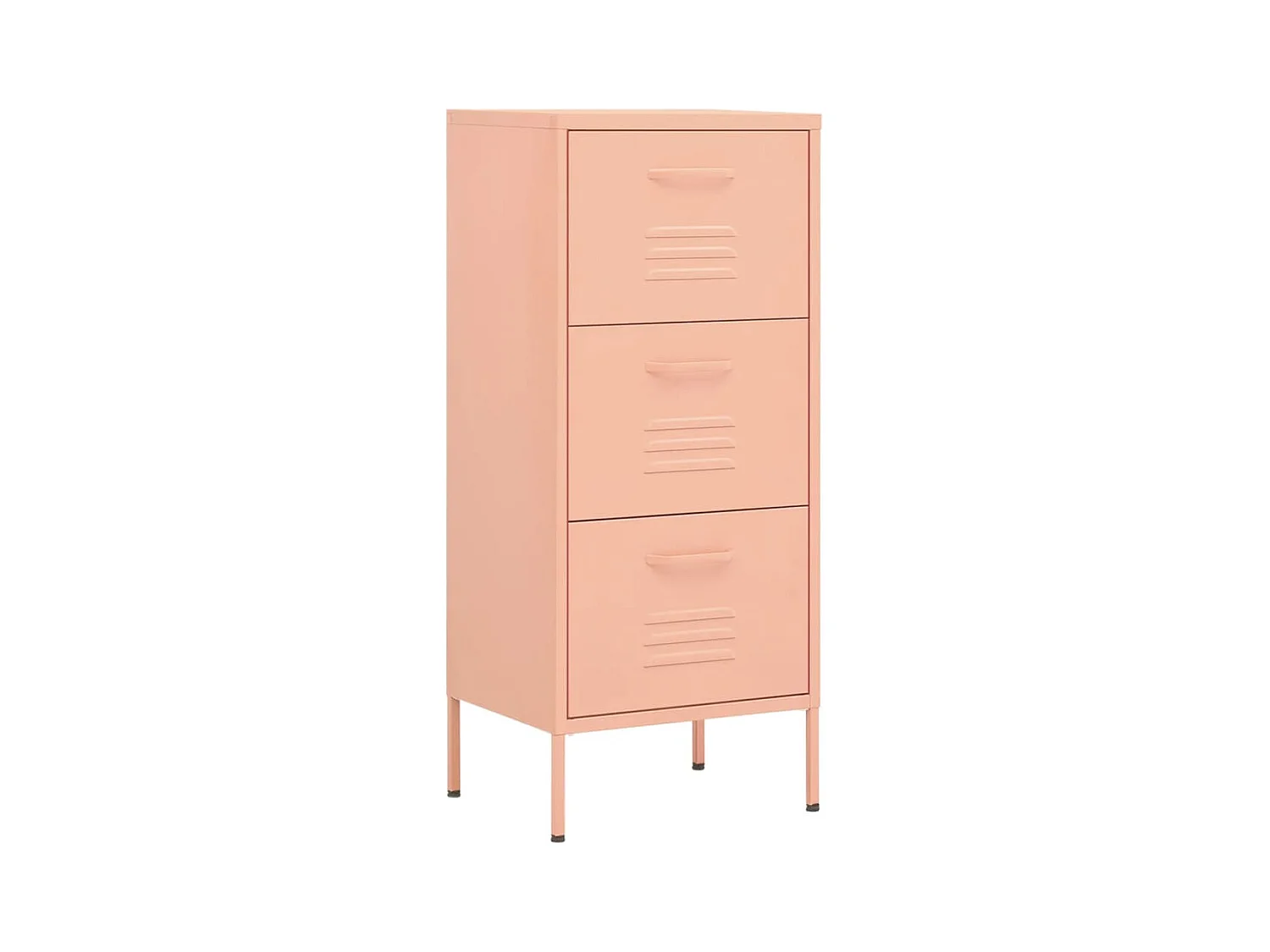 Armoire de rangement Rose 42,5x35x101,5 Acier 2
