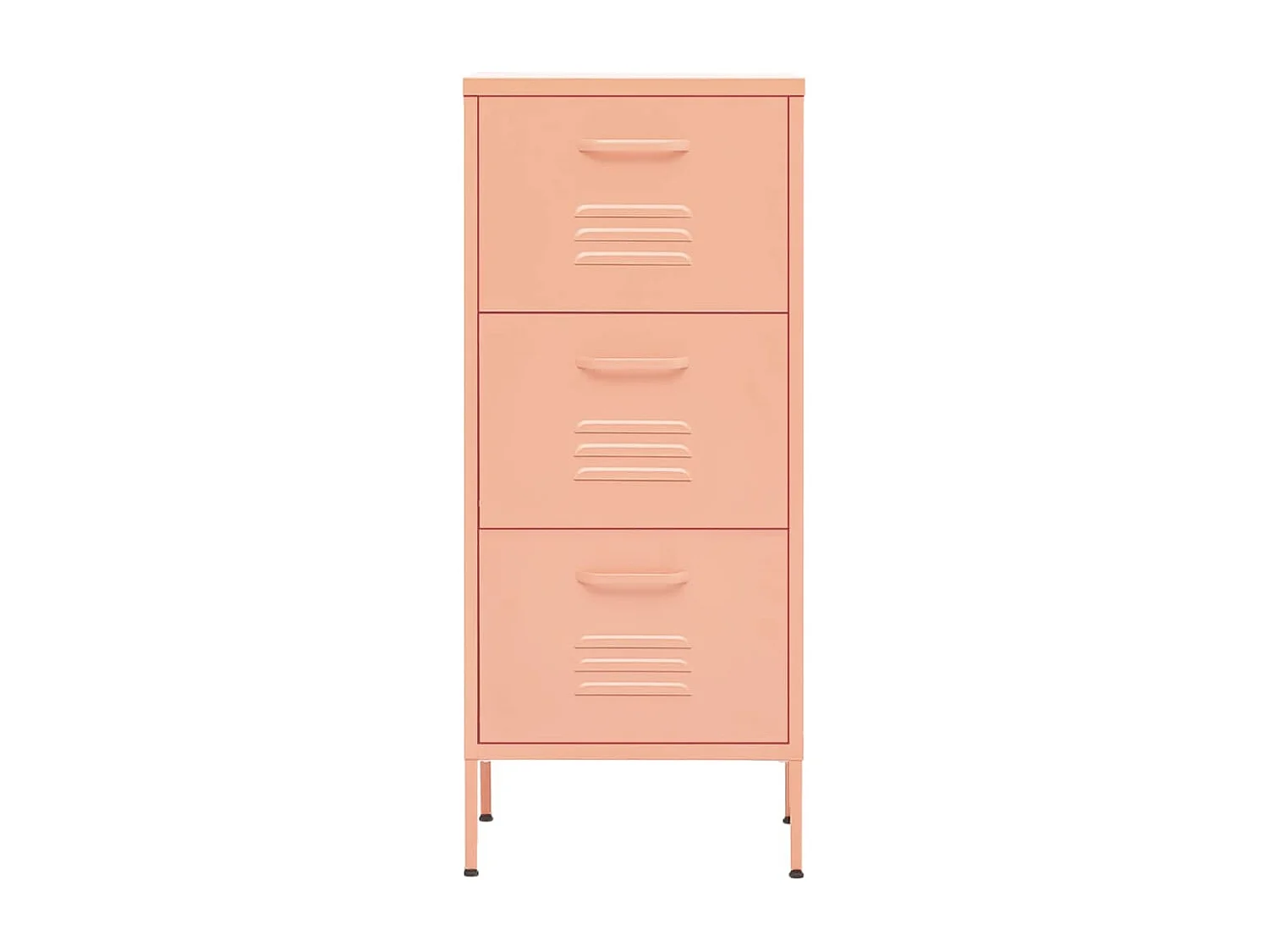 Armoire de rangement Rose 42,5x35x101,5 Acier 2