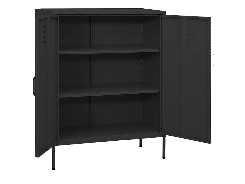 Armoire de rangement Anthracite 80x35x101,5 Acier 3