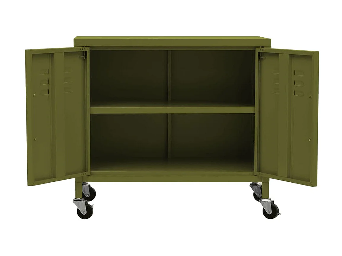 Armoire de rangement Vert olive 60x35x49 Acier