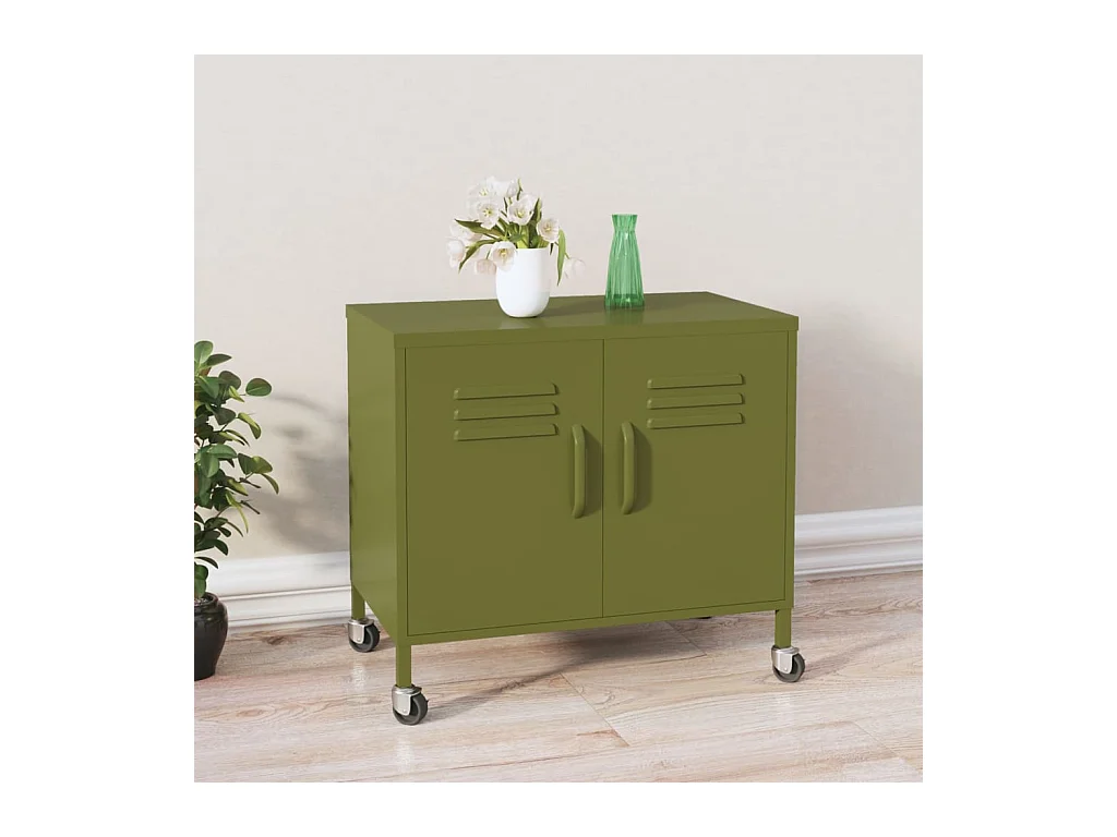 Armoire de rangement Vert olive 60x35x49 Acier