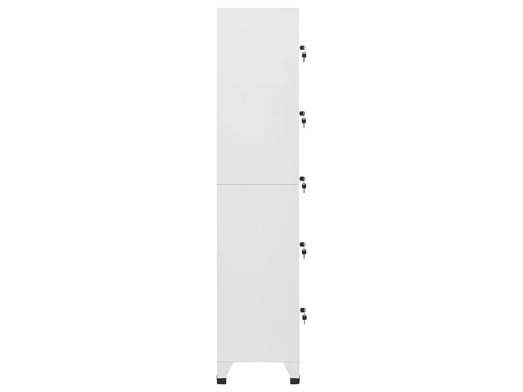 Armoire à casiers Blanc 38x40x180 Acier 3