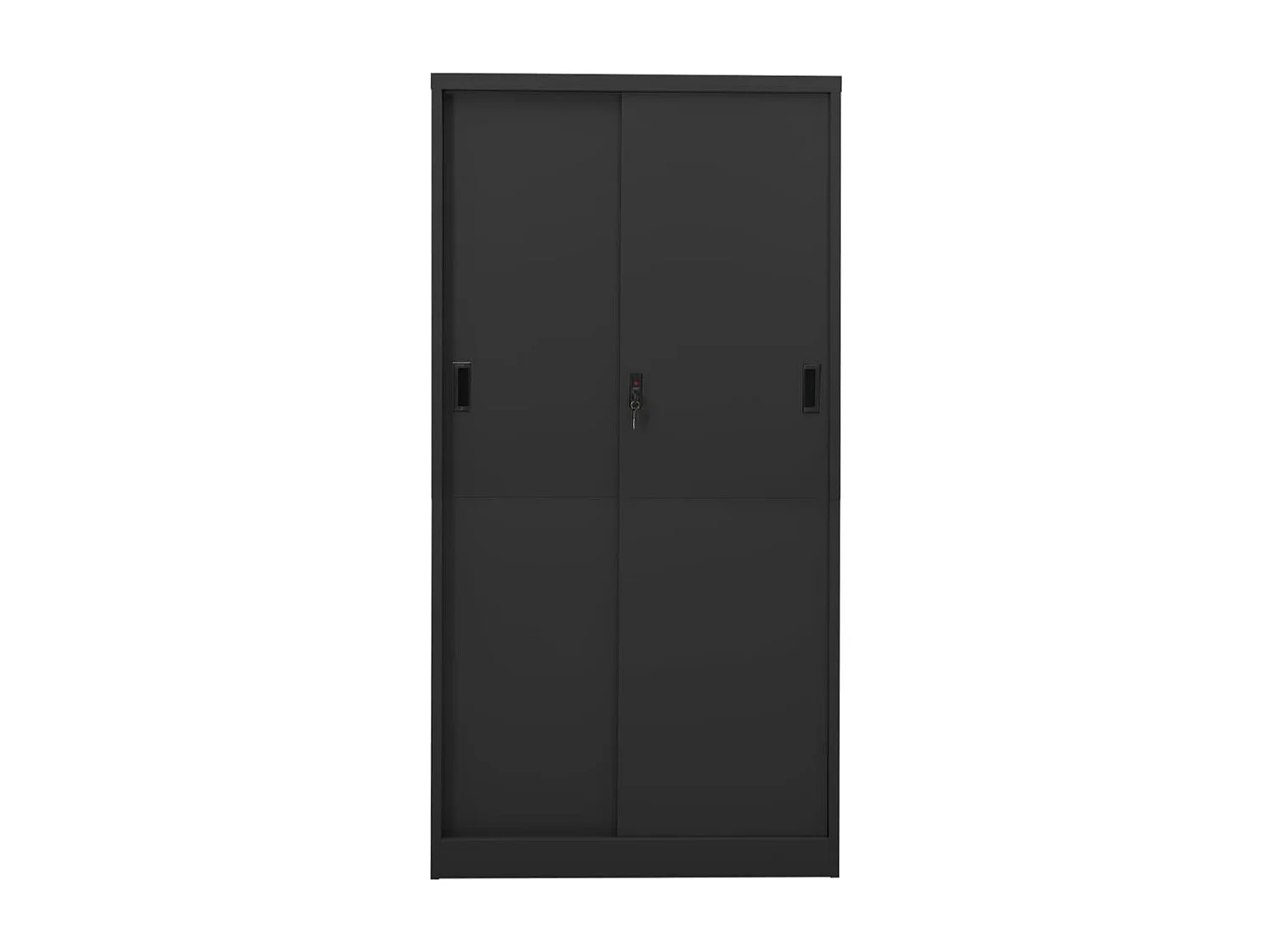 Armoire de bureau et porte coulissante Anthracite 90x40x180