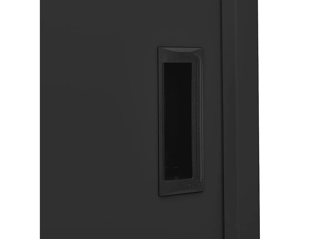 Armoire de bureau et porte coulissante Anthracite 90x40x180
