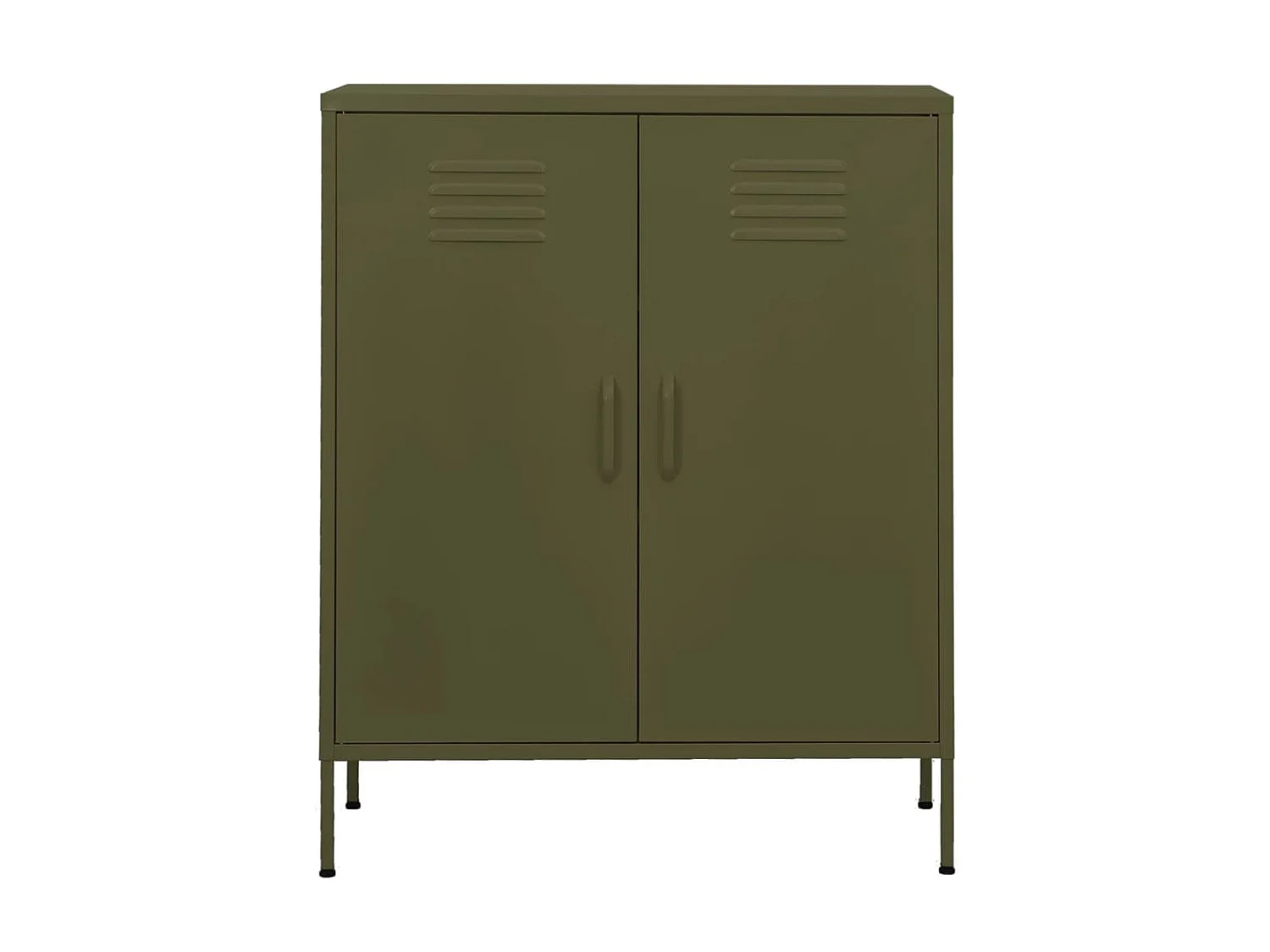 Armoire de rangement Vert olive 80x35x101,5 Acier 4