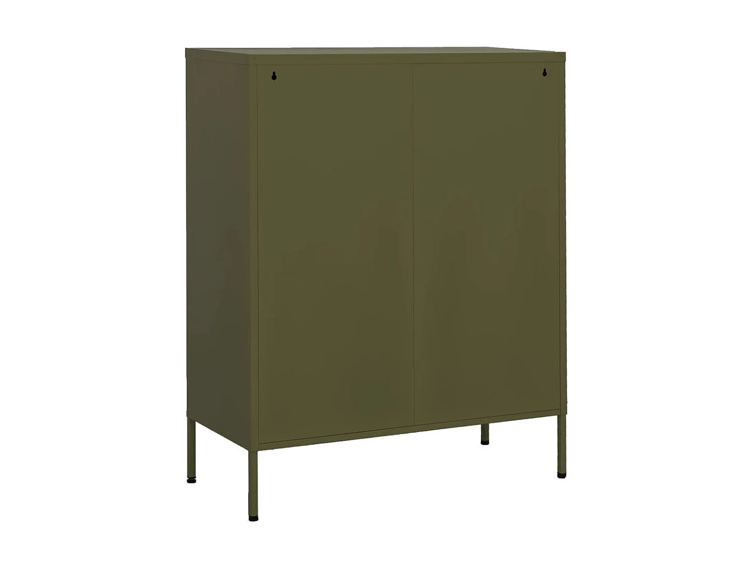 Armoire de rangement Vert olive 80x35x101,5 Acier 4