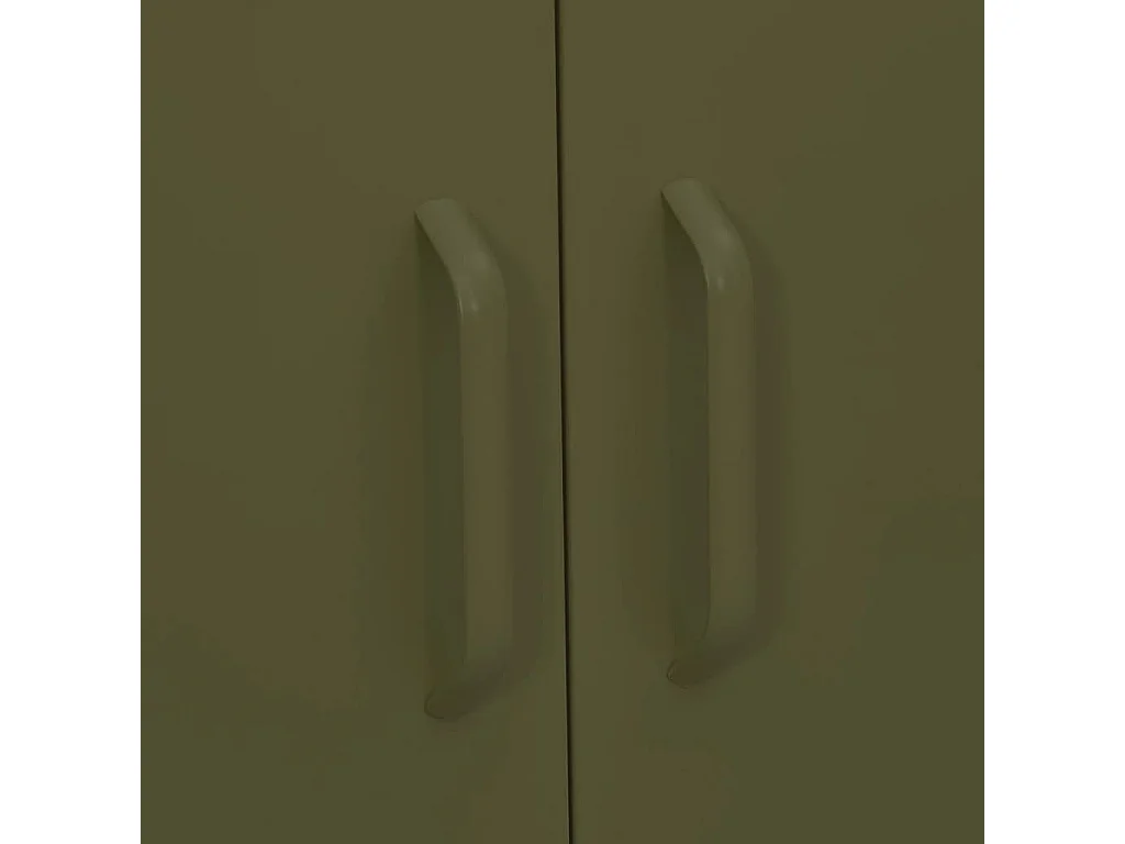 Armoire de rangement Vert olive 80x35x101,5 Acier 4