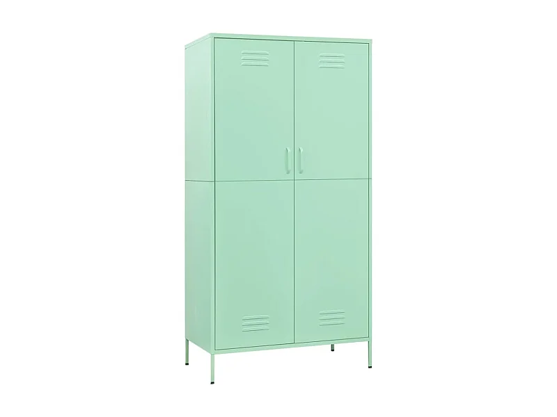 Armoire Vert menthe 90x50x180 Acier