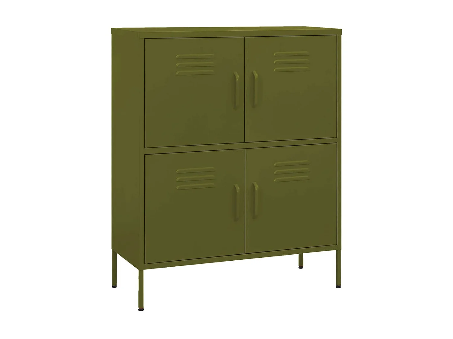 Armoire de rangement Vert olive 80x35x101,5 Acier 3