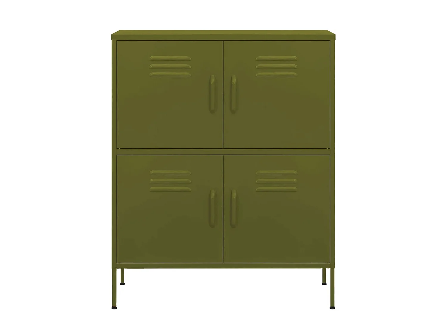 Armoire de rangement Vert olive 80x35x101,5 Acier 3
