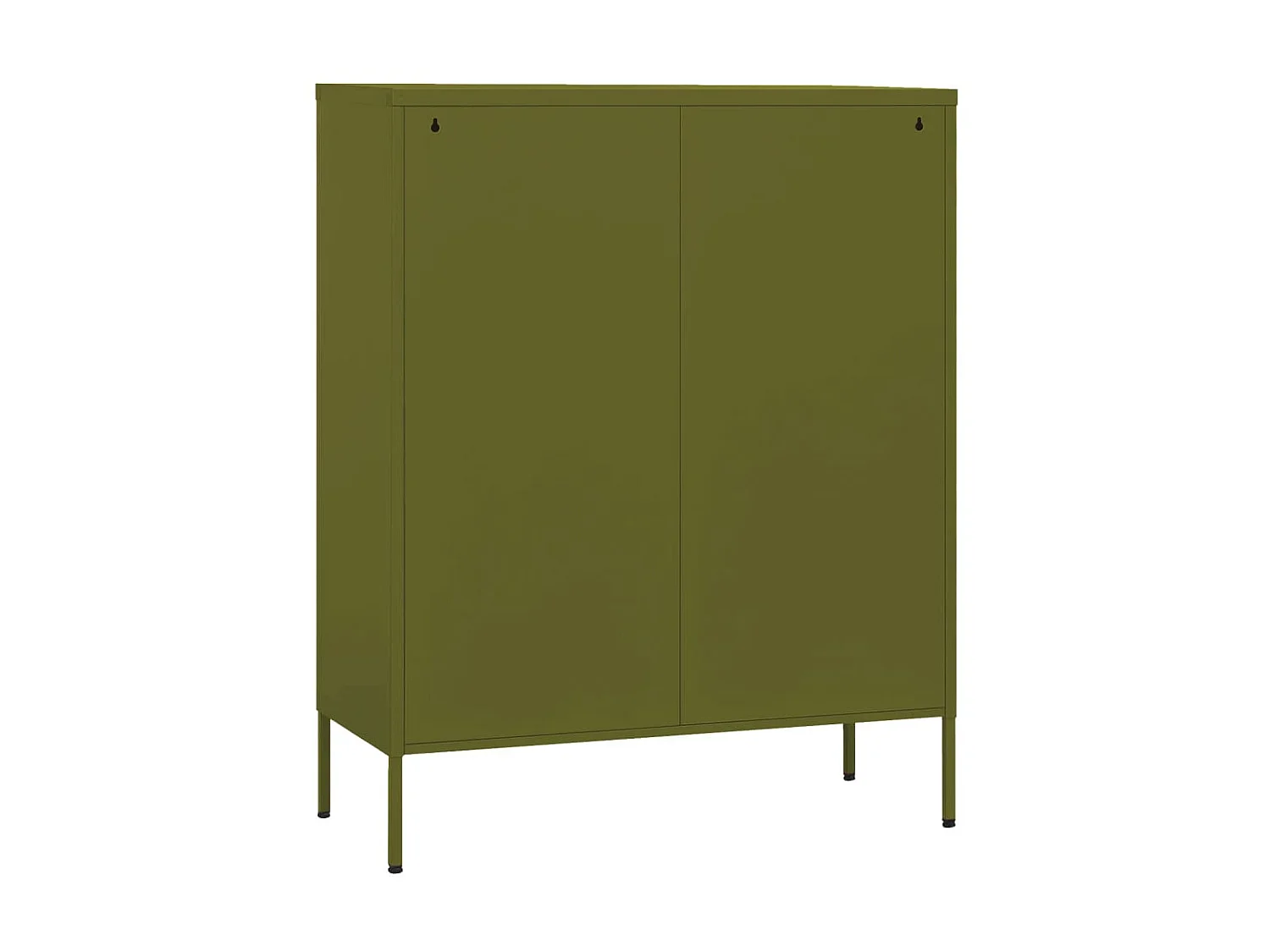 Armoire de rangement Vert olive 80x35x101,5 Acier 3