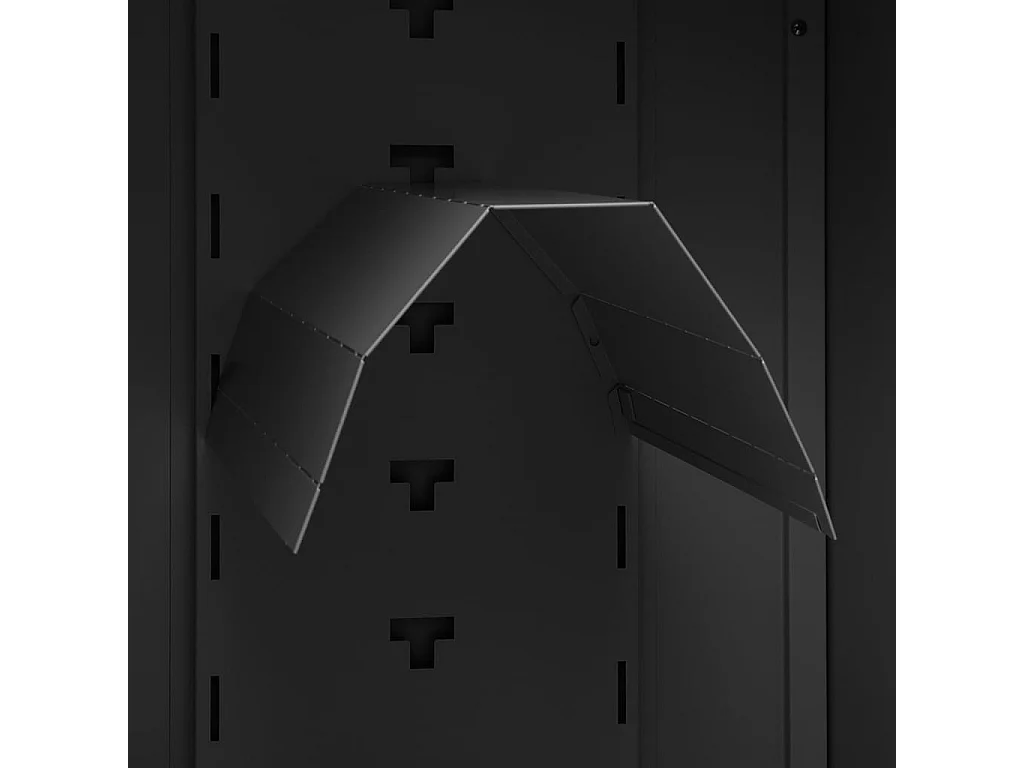 Armoire à selles Anthracite 53x53x105 Acier