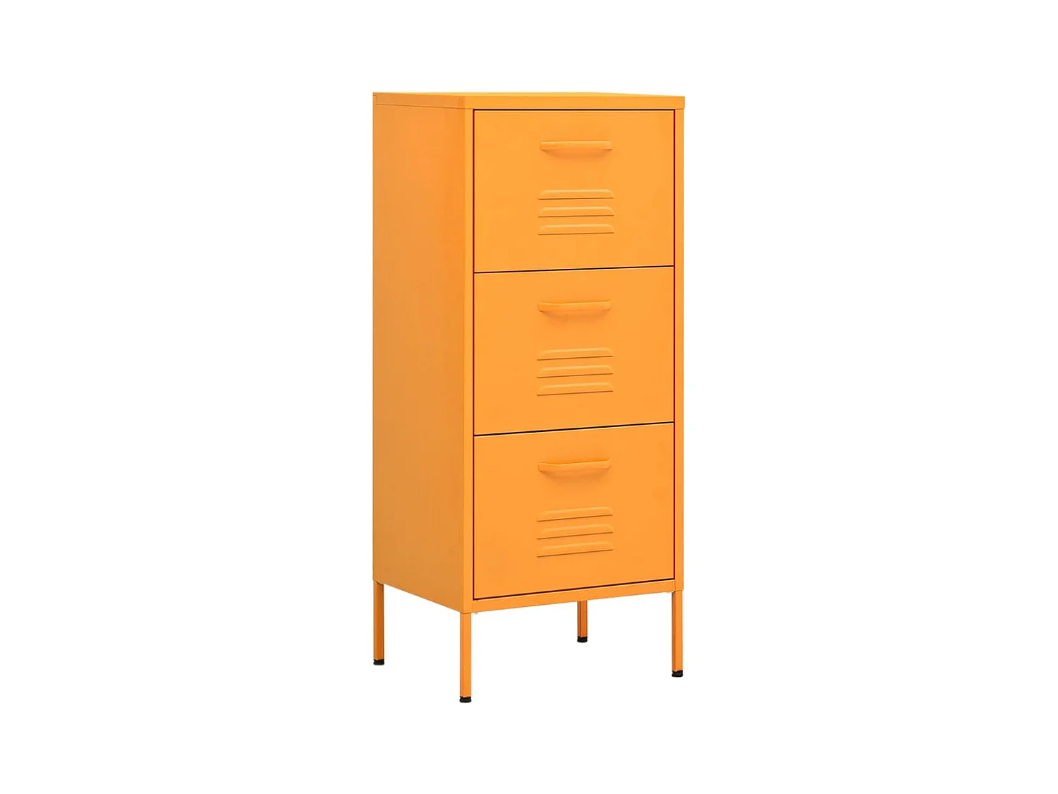 Armoire de rangement Jaune moutarde 42,5x35x101,5 Acier 2
