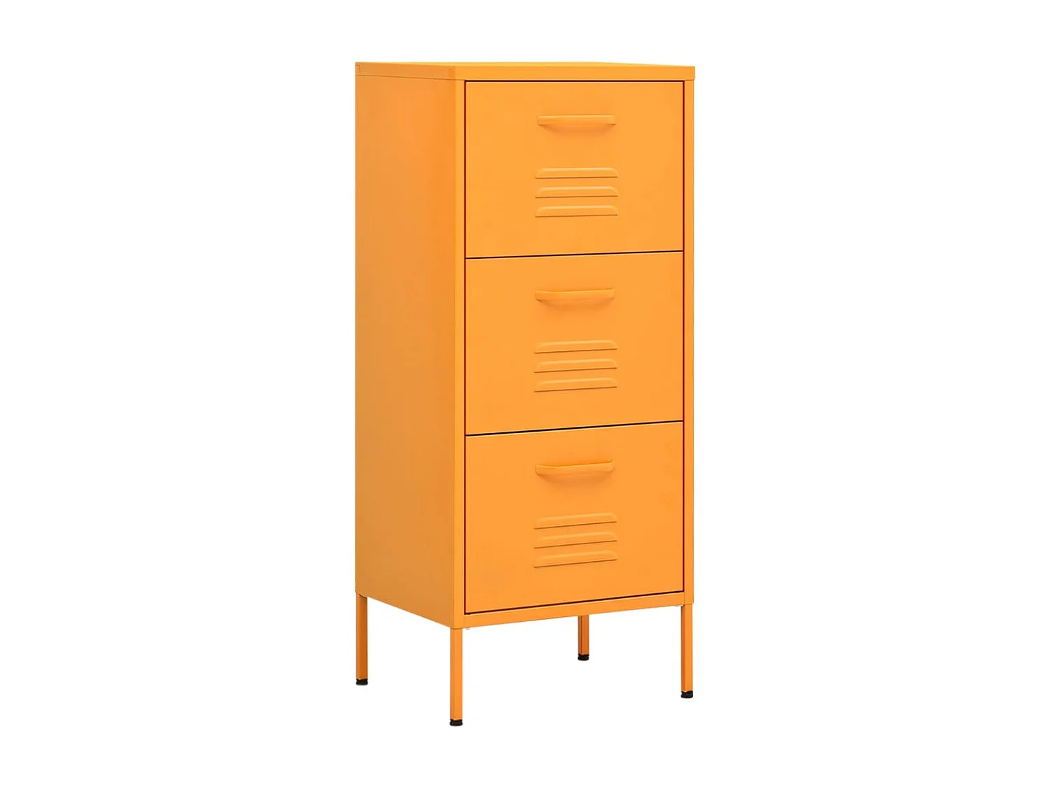Armoire de rangement Jaune moutarde 42,5x35x101,5 Acier 2