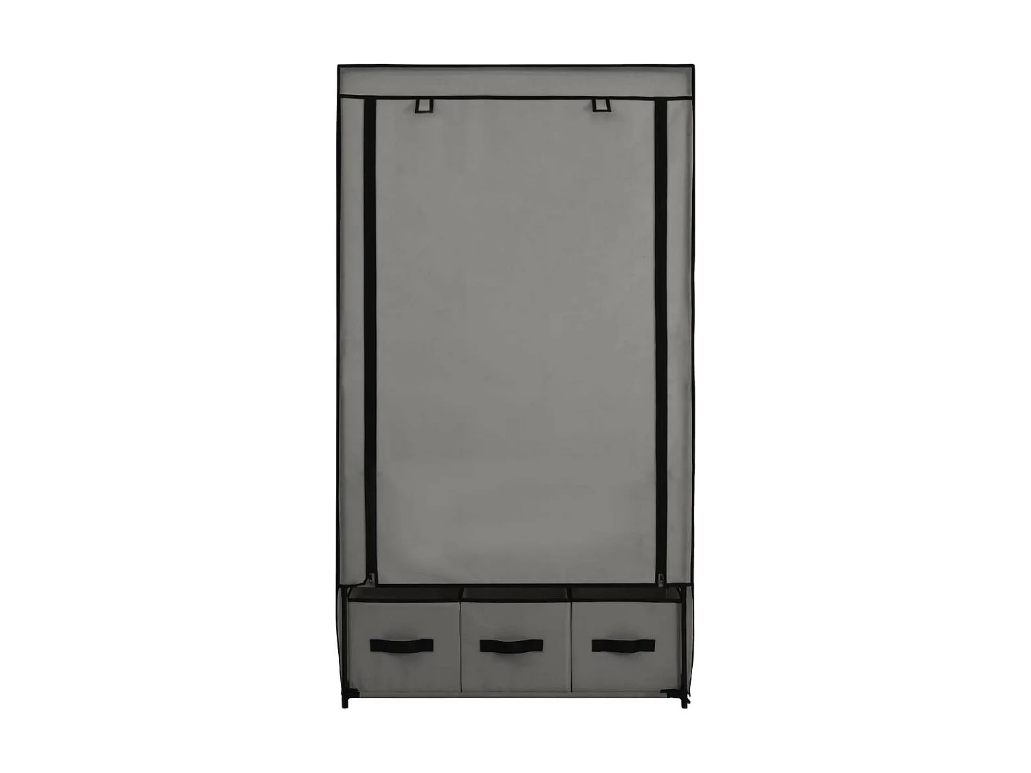 Garde-robe Gris 87 x 49x159 Tissu