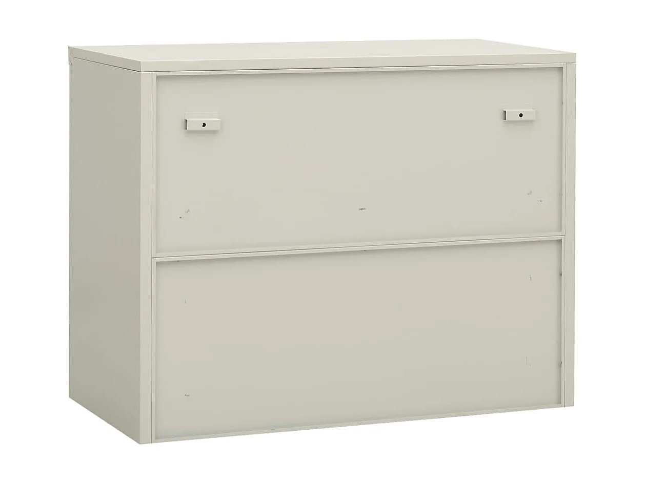 Armoire de bureau Gris clair 90x40x70 Acier
