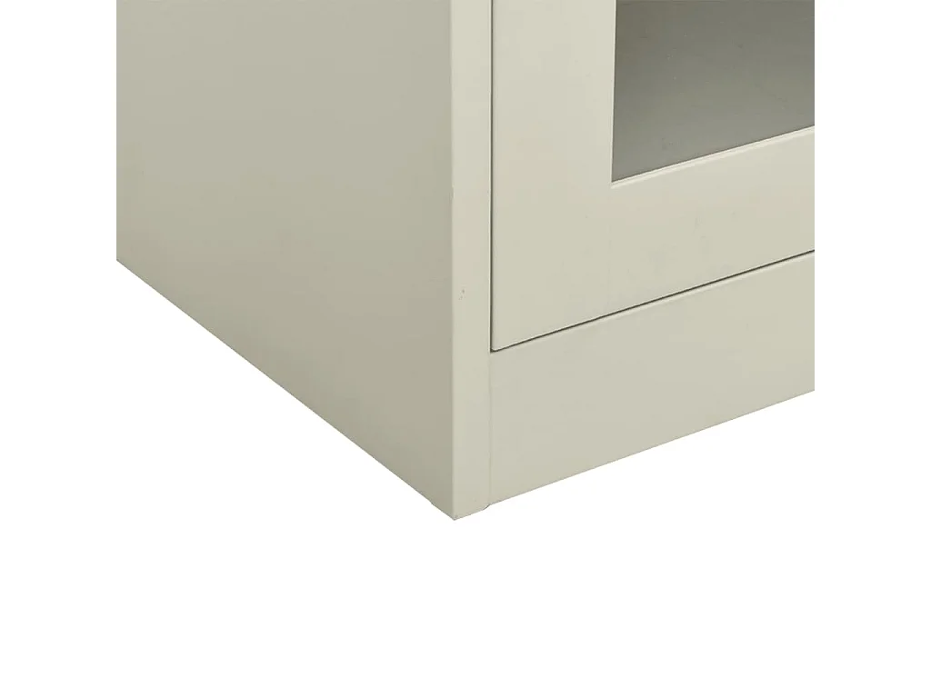 Armoire de bureau Gris clair 90x40x70 Acier