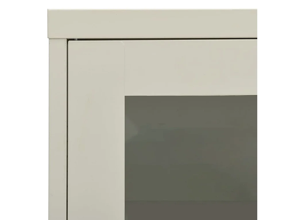 Armoire de bureau Gris clair 90x40x70 Acier