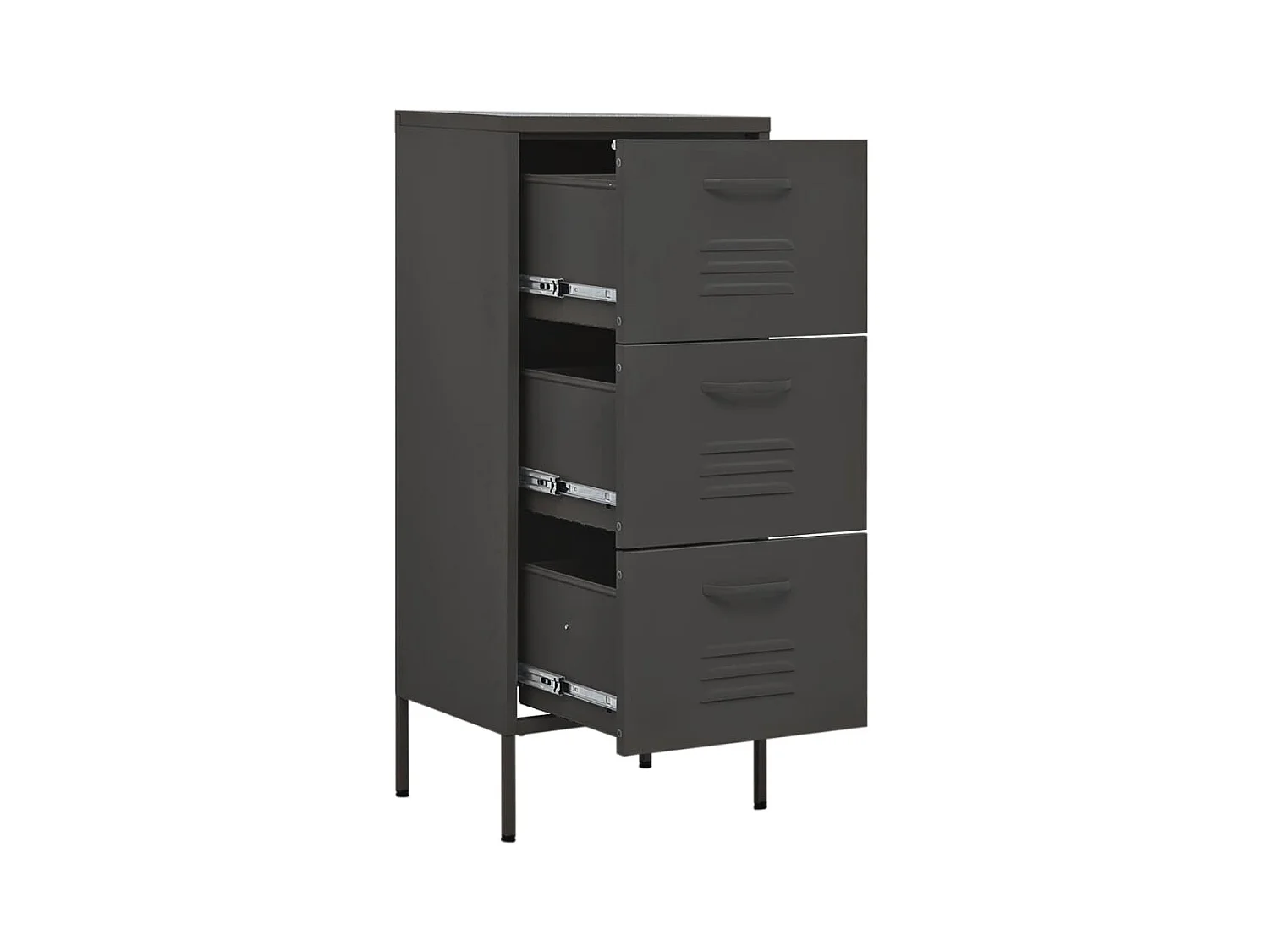 Armoire de rangement Anthracite 42,5x35x101,5 Acier