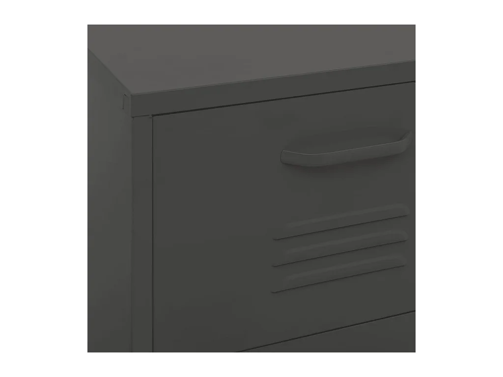 Armoire de rangement Anthracite 42,5x35x101,5 Acier