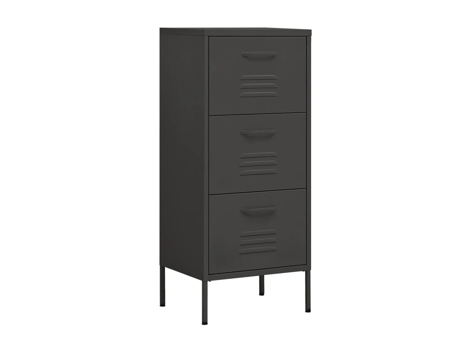 Armoire de rangement Anthracite 42,5x35x101,5 Acier