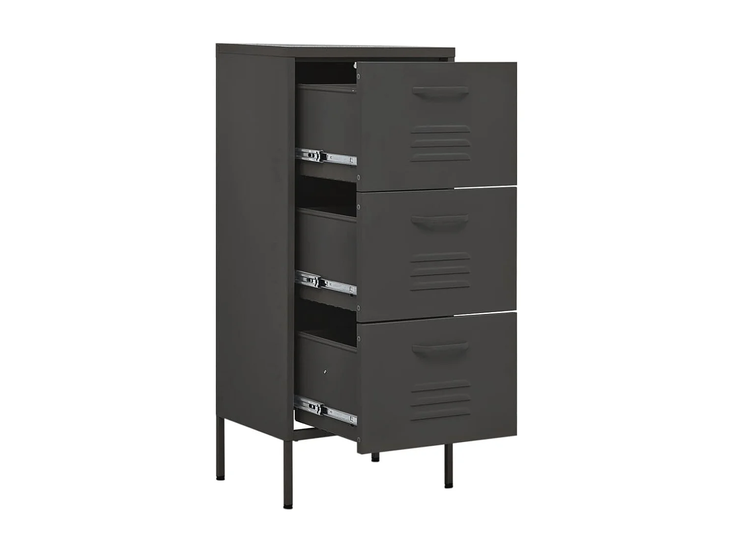 Armoire de rangement Anthracite 42,5x35x101,5 Acier