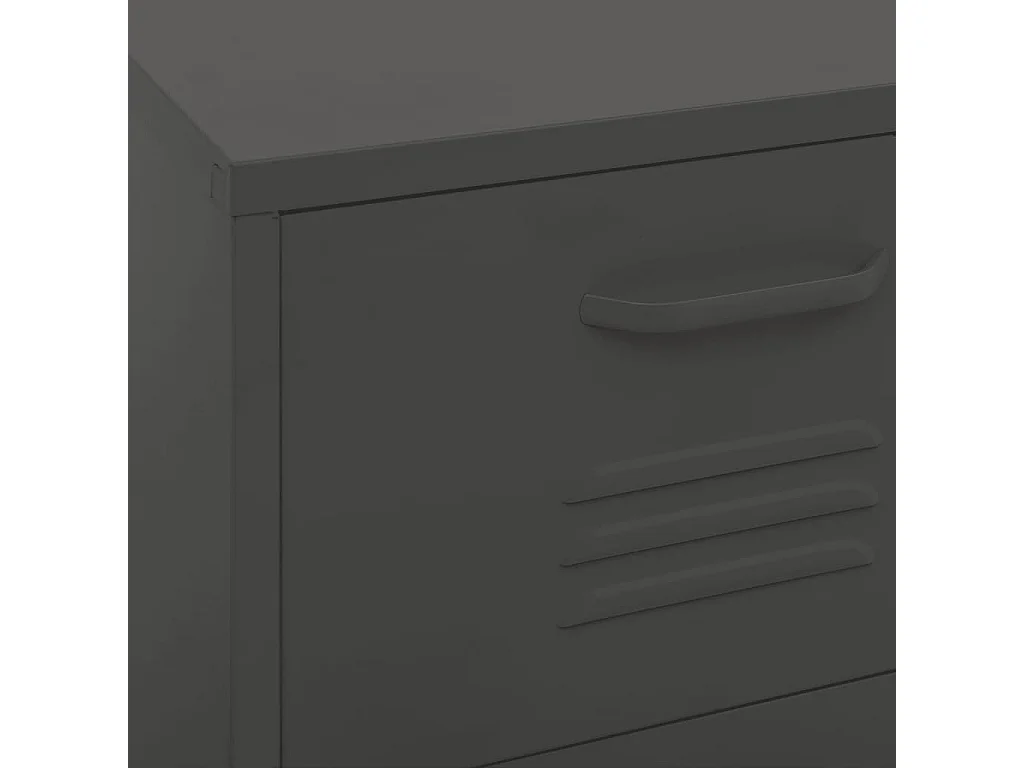 Armoire de rangement Anthracite 42,5x35x101,5 Acier