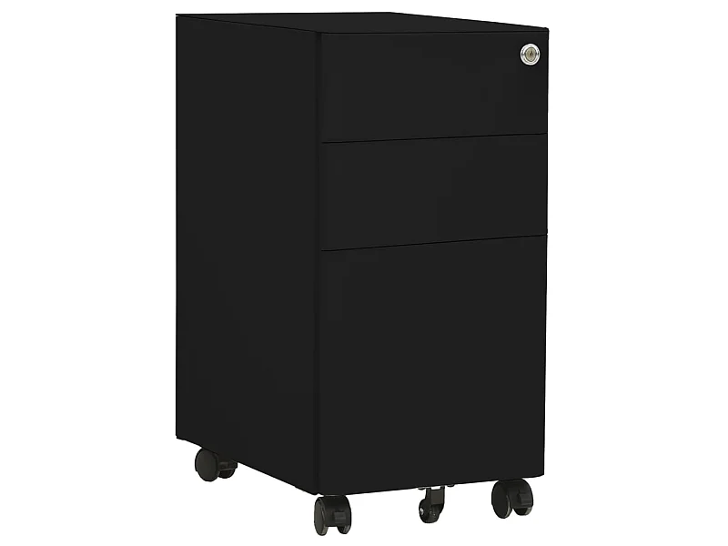 Classeur mobile Noir 30x45x59 Acier