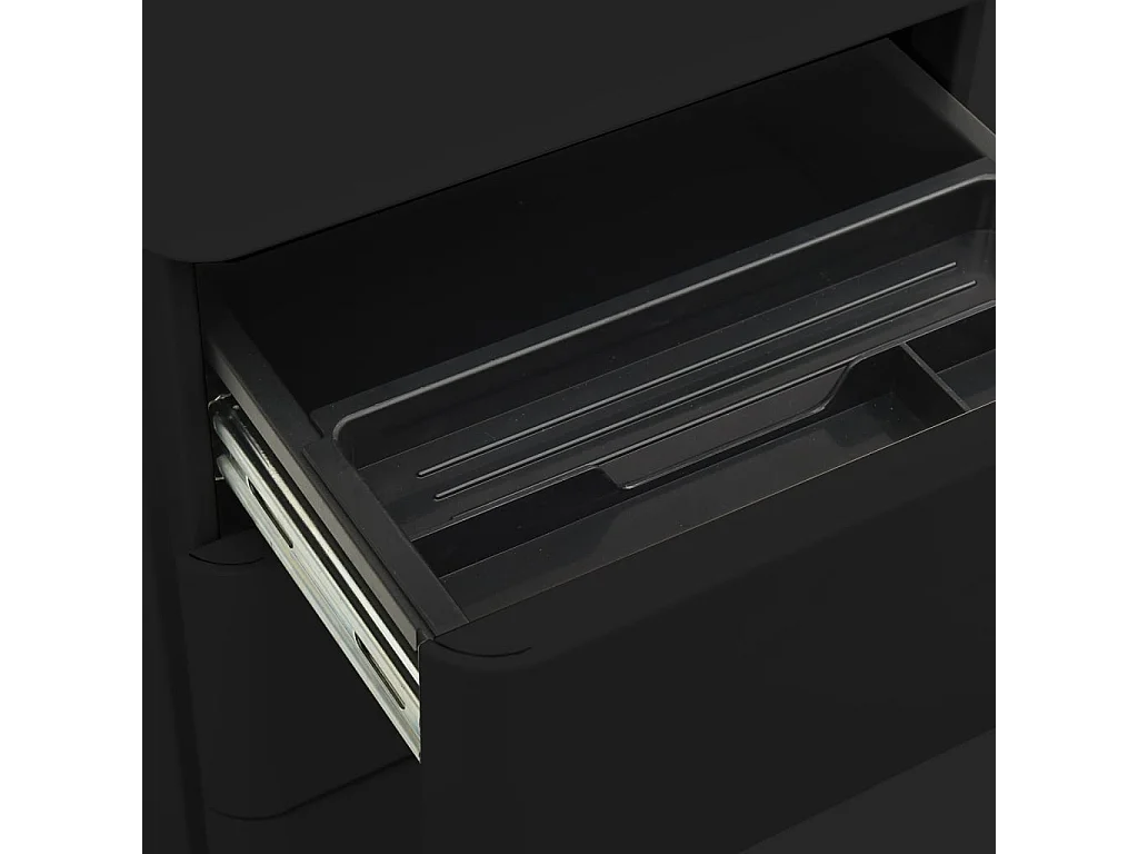 Classeur mobile Noir 30x45x59 Acier