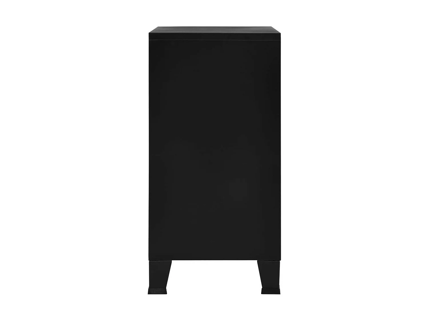 Classeur industriel avec 4 portes Noir 75x40x80 Acier