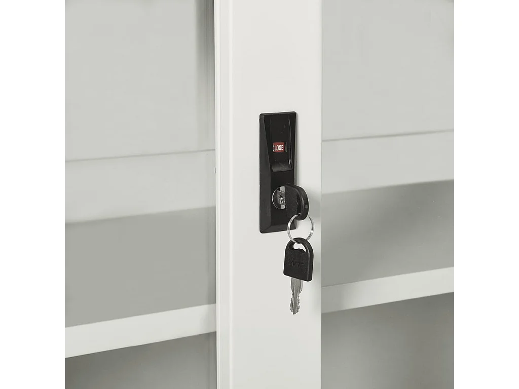 Armoire à portes coulissantes Gris clair 90x40x90 Acier