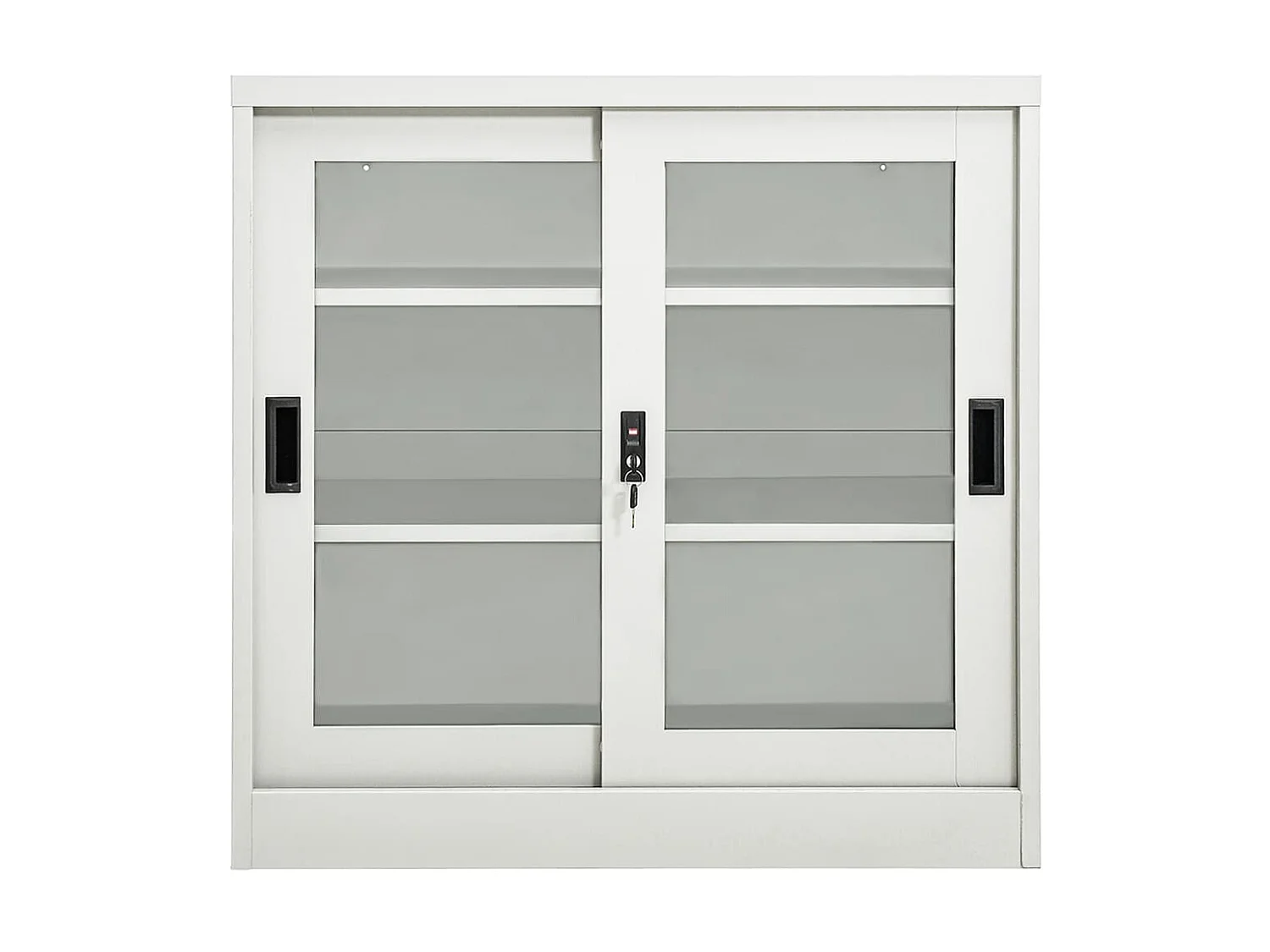 Armoire à portes coulissantes Gris clair 90x40x90 Acier