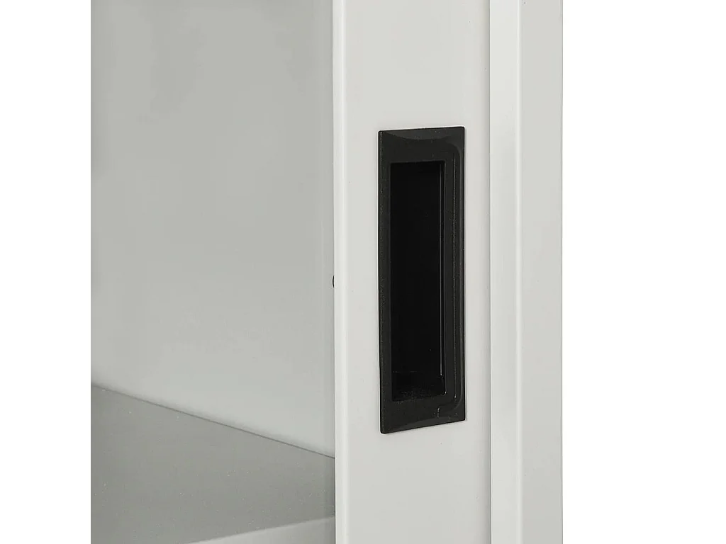 Armoire à portes coulissantes Gris clair 90x40x90 Acier