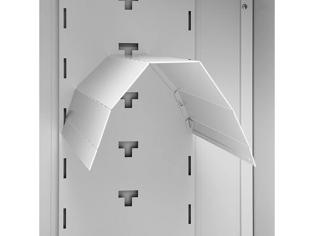 Armoire à selles Gris clair 53x53x105 Acier